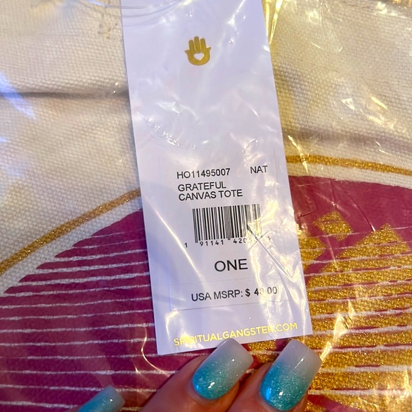 NWT Spiritual Gangster Grateful Tote 🪷 - Picture 2 of 4